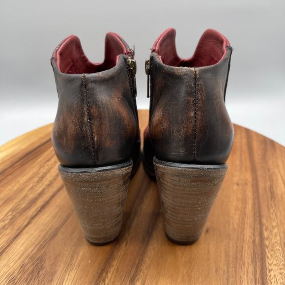 Freebird by Steven Detroit Boots Womens Size 9 Red Two Tone Distressed Leather - Picture 4 of 8